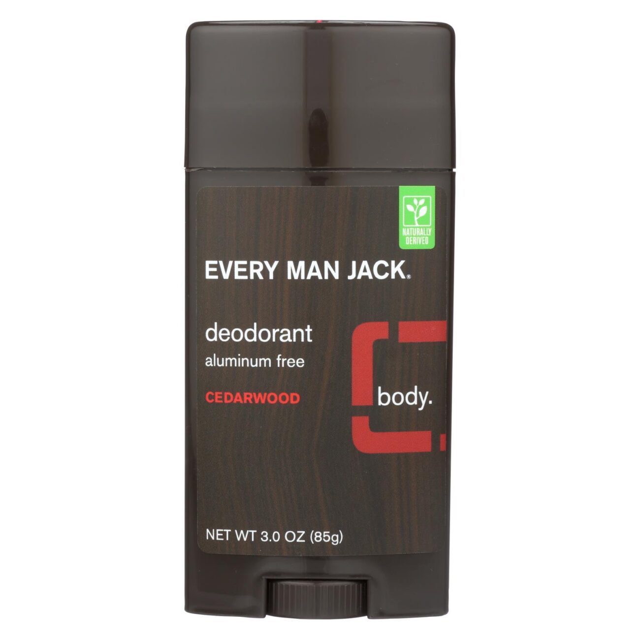 Every Man Jack Body Deodorant Cedarwood Aluminum Free 3 Oz